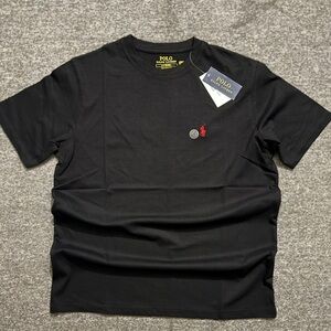 Polo by Ralph Lauren Black Short Sleeve Tee with Red Pony
